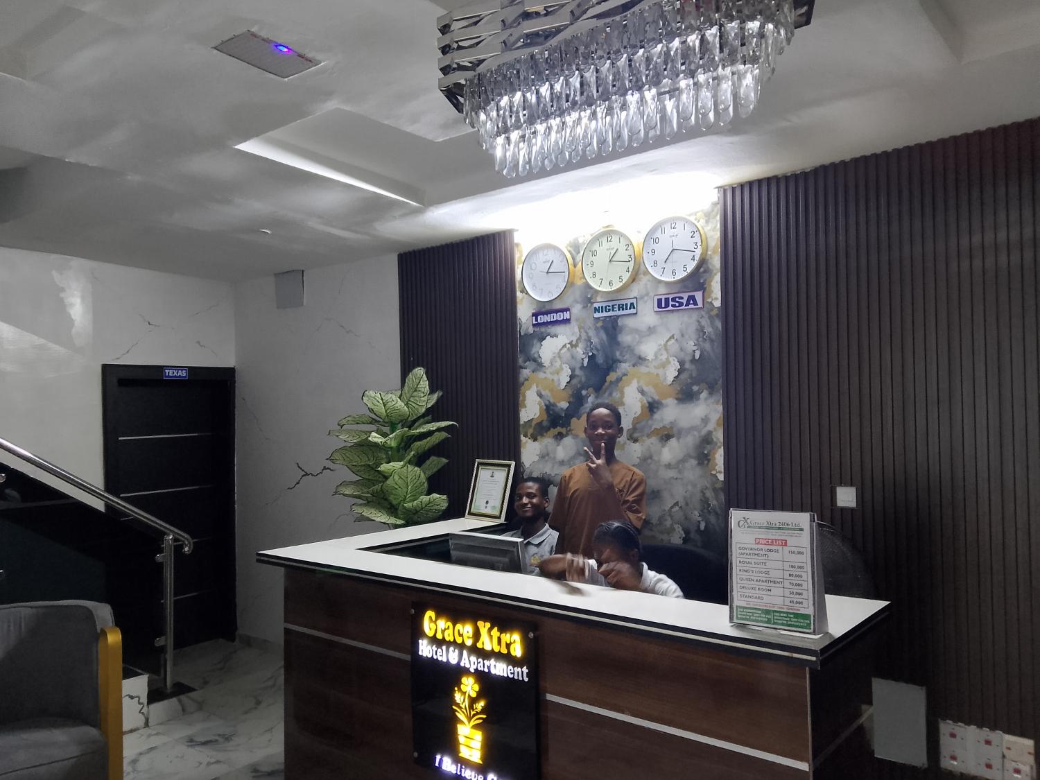 Grace Xtra Hotel Reception